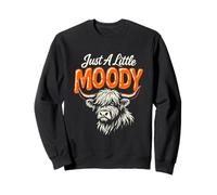 Just A Little Moody Highland Cows - Amoureuse de Vache - pour Femmes et Filles Sweatshirt