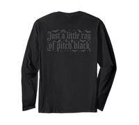 Just A Little Ray of Pitch Black Halloween Goth Gothic Punk Manche Longue