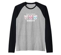 Just A Little Sassy French Bulldog Lover propriétaire de Chien Manche Raglan