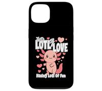 Just a Lots of Love... Have Lots Fun Cute Loving Axolotl Coque pour iPhone 13