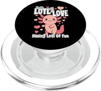Just a Lots of Love... Have Lots Fun Cute Loving Axolotl PopSockets PopGrip pour MagSafe