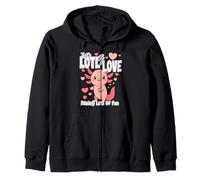 Just a Lots of Love... Have Lots Fun Cute Loving Axolotl Sweat à Capuche