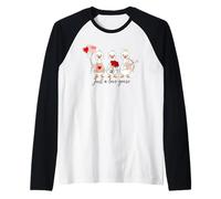 Just a Love Goose Trio d'oies pour la Saint-Valentin Manche Raglan