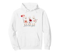 Just a Love Goose Trio d'oies pour la Saint-Valentin Sweat à Capuche
