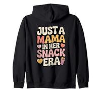 Just A Mama in Her Snack Era Snacks Funny Mother Snacks Sweat à Capuche