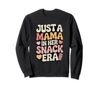 Just A Mama in Her Snack Era Snacks Funny Mother Snacks Sweatshirt