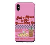 Just A Mama in Her String Cheese Era, Maman rétro pour Tout-Petit Coque pour iPhone XS Max