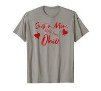 Just a Mom Who Loves Ohio Cute Ohio Mom T-Shirt