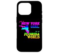 Just a New York Girl in Florida World Coque pour iPhone 16 Pro