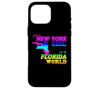 Just a New York Girl in Florida World Coque pour iPhone 16 Pro Max