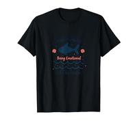 Just A Poissons Being Emotional at The Beach Zodiac T-Shirt, Homme, Noir, 5XL
