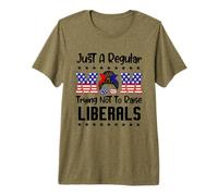 Just A Regular Mom Trying Not to Raise Liberals for Moms T-Shirt Haut de Gamme