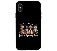 Just a Spooky Paw Halloween Dog Lover Automne Chien Maman Femme Coque pour iPhone X/XS