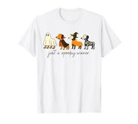 Just A Spooky Wiener Teckel Fantôme Halloween Weenie Dog T-Shirt