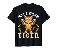Just A Strong Tiger Childhood Cancer Warrior Boxer T-Shirt