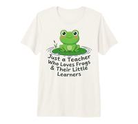 Just A Teacher Loves Frogs Little Learners Cadeau Amusant Grenouille T-Shirt Haut de Gamme