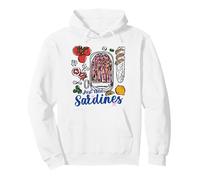 Just Add Sardines Cuisine drôle Amateur de Fruits de mer Nourriture rétro Sweat à Capuche