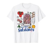 Just Add Sardines Cuisine drôle Amateur de Fruits de mer Nourriture rétro T-Shirt