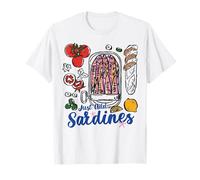 Just Add Sardines Cuisine drôle Amateur de Fruits de mer Nourriture rétro T-Shirt