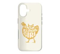 Just an Illinois Girl Cute Chicken Farm Design Vintage Style Coque pour iPhone 17