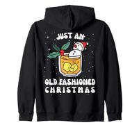 Just an Old Fashioned Christmas Funny Holiday Cocktail Sweat à Capuche