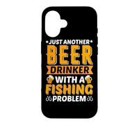 Just Another Beer Dinkker with A Fishing Problem Beer Lover Coque pour iPhone 16
