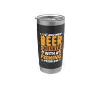 Just Another Beer Dinkker With A Fishing Problem Beer Lover Gobelet isotherme en acier inoxydable double paroi