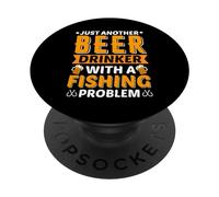 Just Another Beer Dinkker with A Fishing Problem Beer Lover PopSockets PopGrip Adhésif