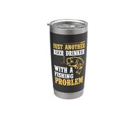 Just Another Beer Drinker With A Fishing Problem Fisherman Gobelet isotherme en acier inoxydable double paroi