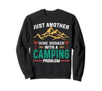 Just Another Wine Drinker with A Camping Hiking Camper Sweatshirt
