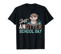 Just Anotter School Day, Une Jolie étudiante Qui Aime Les loutres T-Shirt