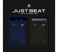 JUST B JUST BEAT 1st Single Album ( BLUE + BLACK ) 2 Ver SET . 2ea CD+1ea FOLDED POSTER+2ea Photo Book(each 84p)+2ea Holder+2ea Photo Card+21ea Post Card Set(1set 6ea)+2ea Sticker
