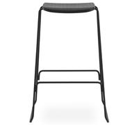 Just Barstool Barhocker Normann Copenhagen-schwarz/schwarz-mit Lehne, 65 cm - 5712396016187