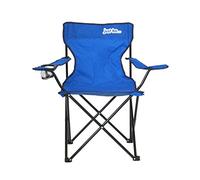 Just Be... ® Chaise de Camping Pliante, Royal Blue with Dark Blue Trim