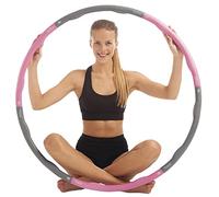 JUST BE… - Hula Hoop Fitness Lesté Ondulé - Cerceau Hula Hoop - Accessoire Fitness à Domicile - pour Débutants et Confirmés - Renfort Abdominal - 1,2 kg - Rose
