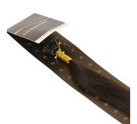 Just Beautiful Hair and Cosmetics Extensions capillaires avec micro anneaux pour pose à froid Cheveux naturels Remy 50 cm 1 g par mèche