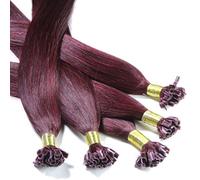 Just Beautiful Hair and Cosmetics Lot de 200 Extensions en cheveux naturels Remy 1 G 60 cm avec kératine