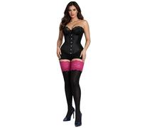 JUST BEAUTY TOUCH Bas opaque auto-fixants 100 deniers Bandeau de 15 cm en dentelle profonde Nouvelle taille S - 4XL Bas d'hiver et d'automne, M-L