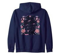 Just Breathe Everything's Going to Be Ok Fleurs Papillons Sweat à Capuche
