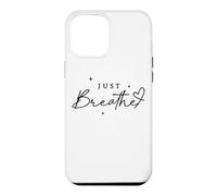 Just Breathe Mindfulness Yoga Soulagement de l'anxiété Coque pour iPhone 12 Pro Max