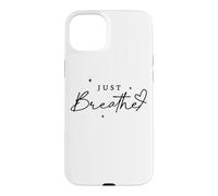 Just Breathe Mindfulness Yoga Soulagement de l'anxiété Coque pour iPhone 15 Plus