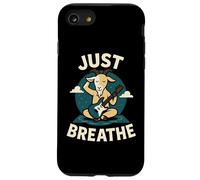 Just Breathe Yoga Guitare de méditation Motif chèvre Coque pour iPhone SE (2020) / 7/8