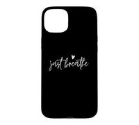 Just Breathe Yogi Yoga Mom Lover Profesor Meditation Coque pour iPhone 15 Plus