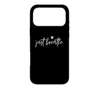 Just Breathe Yogi Yoga Mom Lover Profesor Meditation Coque pour iPhone 17 Pro Max