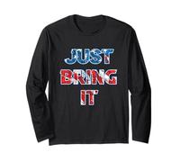 Just Bring It America Rouge Blanc Bleu Manche Longue