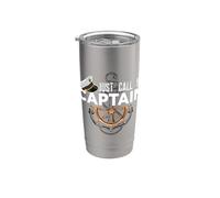 Just Call Me Captain - Boating Sailor - Anchor Boat Sailing Gobelet isotherme en acier inoxydable double paroi
