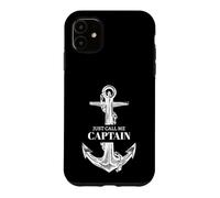 Just Call Me Captain Funny Boat Owner Dad Men Father Day Coque pour iPhone 11