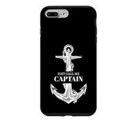 Just Call Me Captain Funny Boat Owner Dad Men Father Day Coque pour iPhone 7 Plus/8 Plus