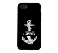 Just Call Me Captain Funny Boat Owner Dad Men Father Day Coque pour iPhone SE (2020) / 7/8