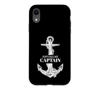 Just Call Me Captain Funny Boat Owner Dad Men Father Day Coque pour iPhone XR
